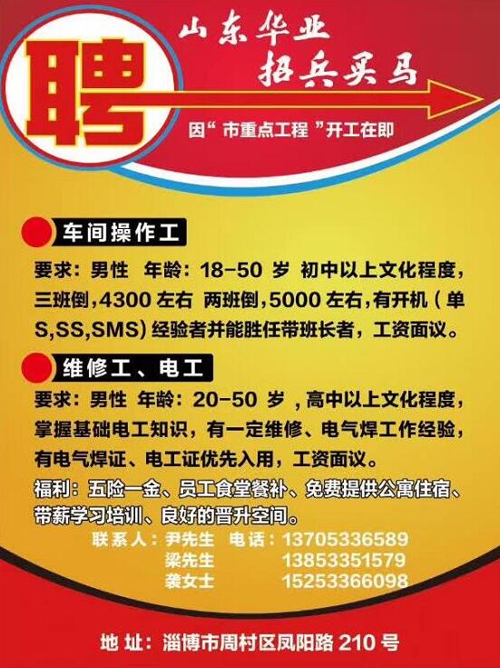 山东华业招聘信息